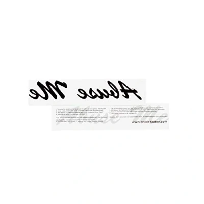 Image of 5 x Abuse Me Tattoo Black Lettering Sexy Kinky Fetish (5)