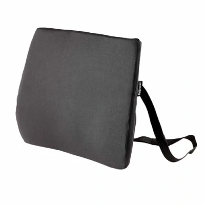 Image of Fellowes Breyta Comfort Back Cushion Ergonomic Full Support, Adjustable Strap, Eco Friendly Materials, Portable with Carry Handle, 5 Year Warranty, Ideal for Office &amp; Home Use