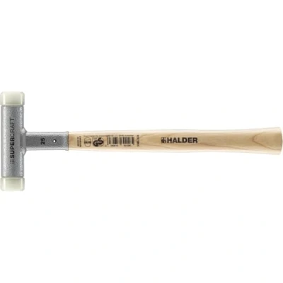 Image of Halder 3366025 Nylon Mallet with Vibration Reducing, Multi Colour, 25 mm