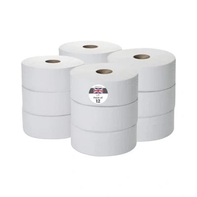Image of WHITEBOX MINI JUMBO TOILET ROLL 2PLY 150M WHT P12