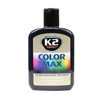 Image of K2 Colour Max Car Paint Polish Cover Scratches Enhance Shine Restorer BLACK