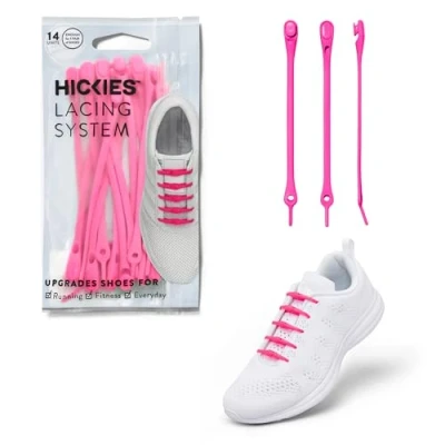 Image of HICKIES Tie Free Laces (2.0 New) Neon Pink