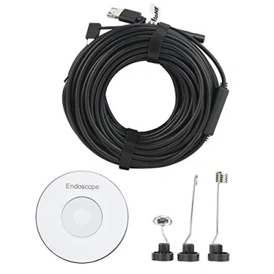 Image of USB Endoscope, 20M 8.5HD Endoscope Inspection Camera 3 in 1 Industrial Borescope Waterproof with LED Light