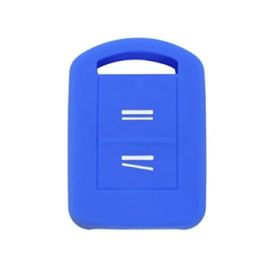 Image of BROVACS Silicone Cover Protector Case Holder Skin Jacket Compatible with OPEL VAUXHALL 2 Button Remote Key Fob CV9621 Deep Blue