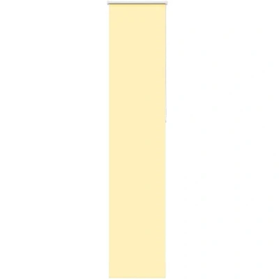 Image of vidaXL Roller Blind Blackout Yellow 40x230 cm Fabric Width 35.7 Polyester
