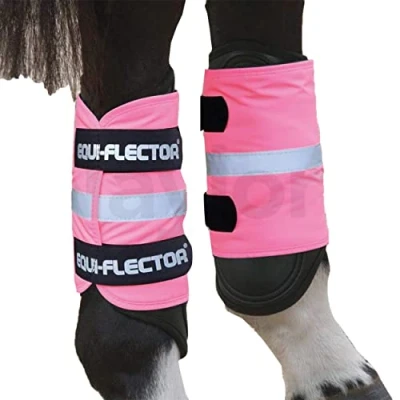 Image of Shires Equi Flector Leg or Arm Wraps in Reflective Pink