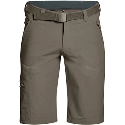Image of maier sports Men&#039;s Nil Bermuda Hiking Trousers, Outdoor Shorts with Integrated Belt, Trekking Pants Teak