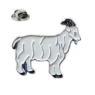 Image of Billy Goat Animal Farm Design Metal Enamelled Pin Badge Lapel XJKB14 46