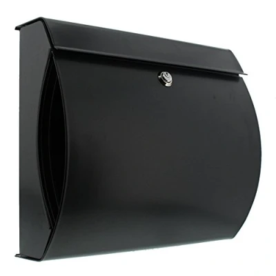 Image of Burg Wächter Verona 844 ANT Steel Mailbox, Black