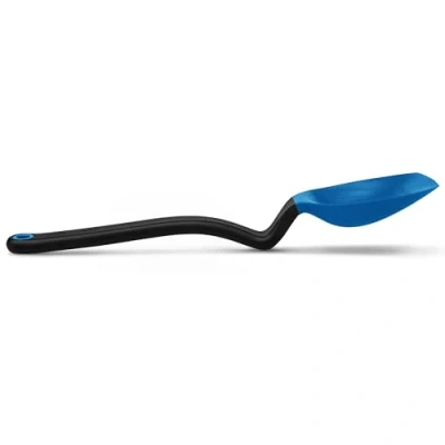 Image of Dreamfarm Supoon Non Stick Silicone Sit Up Scraping &amp; Cooking Multifunctional Spoon with Measuring Lines Kitchen Utensil Classic Blue
