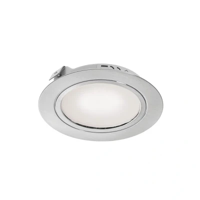 Image of Leyton Lighting 2w 12v LED Recessed Downlight Frosted Stainless Steel Cool White DRIVER REQUIRED