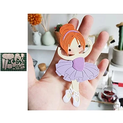 Image of Cutting Dies for Card Making, YunTrip Ballet Dancer Metal Die Cuts Stencil DIY Scrapbooking Album Embossing Photo Crafts Paper Cards Decorative Craft
