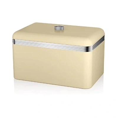 Image of Swan Retro Bread Bin Cream
