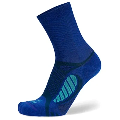 Image of Balega Ultralight Lightweight Performance Crew Athletic Running Socks for Men and Women (1 Pair), Cobalt, Small