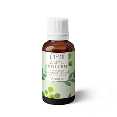 Image of Soul Nutrients Anti Pollen Essential Oil Blend 10ml Chamomile, Lavender, Lemon &amp; Eucalyptus Aromatherapy Oils Hayfever Relief