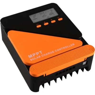 Image of SolaMr 30A MPPT Solar Charge Controller 12/24V Automatic Parameter Adjustable with LCD Display and Dual USB Port Panel Battery Regulator for Gel Sealed Flooded Lithium GM D30A