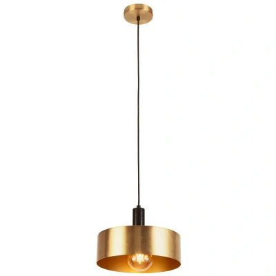 Image of Knox Pendant Black, Gold Metal