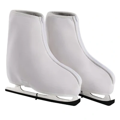 Image of Thermal Skates Boot Covers,Protective &amp; Insulated Warm Skate Covers for Roller Skates,Inline Skates,Figure and Ice Boots,Warming Ready Figure Skating,Ice Skating (White, S)