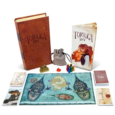 Image of Facade Games Tortuga 1667 Board Game Ages 12+ 2 to 9 Players 20 40 Minutes Playing Time