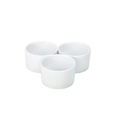 Image of Genware NEV RAMCON9 W Royal Contemporary Smooth Ramekin, 9 cm (Pack of 6)