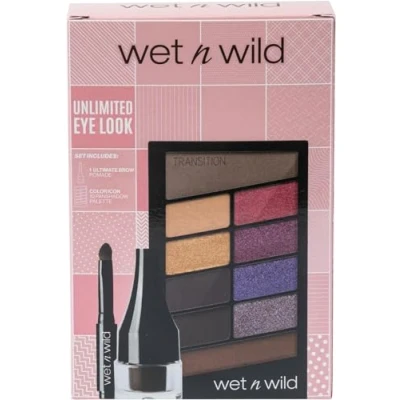 Image of Wet n Wild Ultimate Eye Look Set, Make up Set with Long Lasting Brow Pomade &amp; Color Icon 10 Pan Shadow Palette, Creamy and High Pigmented Eyeshadow for Intense Blendable Looks