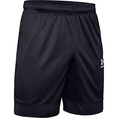Image of Under Armour Challenger III Knit Short, Gym Shorts for Sport, Running Men, Black (Black/White (001)), S