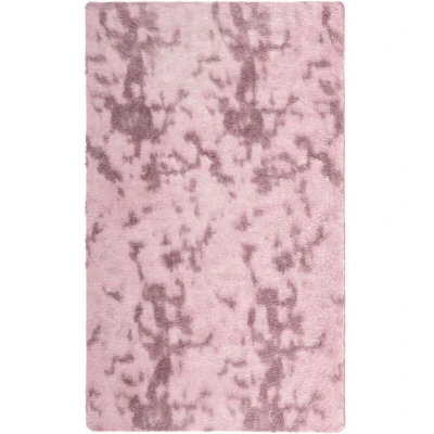 Image of vidaXL Shaggy Rug High Pile NAVARRA Dusty Pink 60x100 cm Polyester