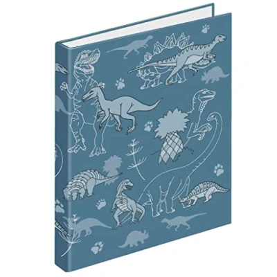 Image of VELOFLEX 1151988 Dino, DIN A5, with 2 Ring Mechanisms, Filling Height 15 mm, Cardboard School Binder, Binder