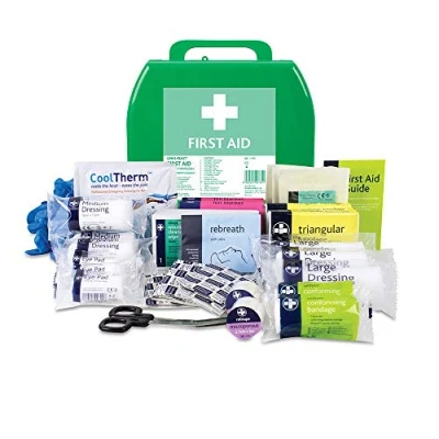 Image of Lewis Plast Medium Premium BS8599 1 Compliant (Low Risk High Risk) First Aid Kit for Injuries