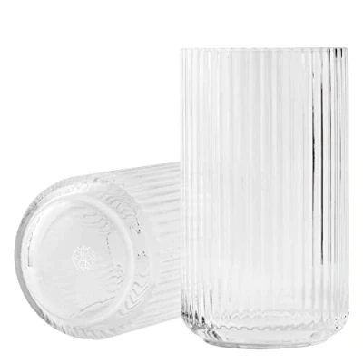 Image of Lyngby Porcelæn Vase Height 38 cm Made of Blown Glass Timeless, Clear