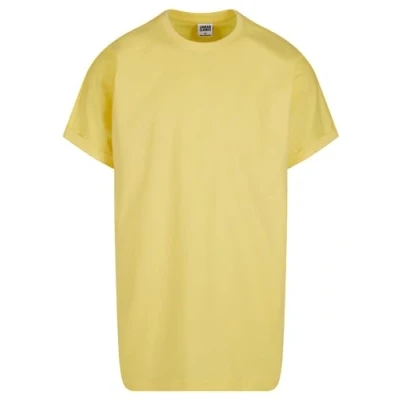 Image of Urban Classics Shaped Turnup Basic Tshirt, Men&#039;s, Size: Large, Vintagesun