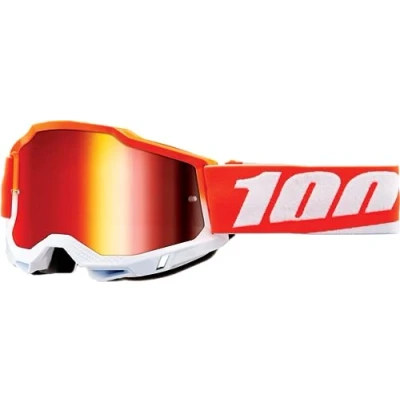 Image of 100% Accuri 2 Motocross &amp; Mountain Biking Adult Goggles (Matigofun Mirror Red Lens)