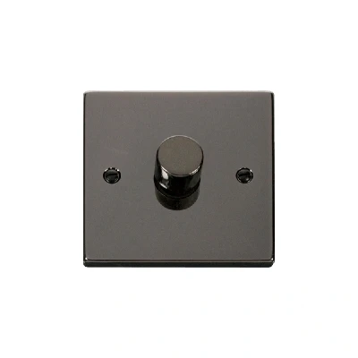 Image of Click Deco 1 Gang 2 Way 100W LED Dimmer Switch Black Nickel