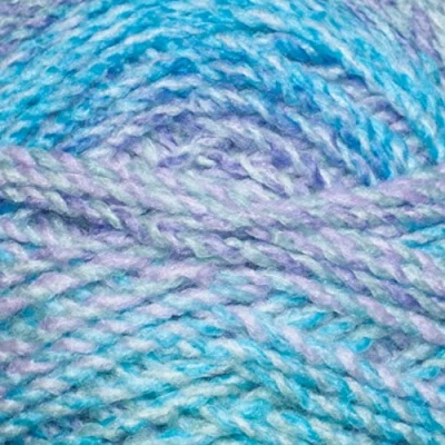 Image of James Brett Marble Chunky Knitting Yarn 100% Soft Acrylic Wool 200g (MC93 Blue Lilac Green)