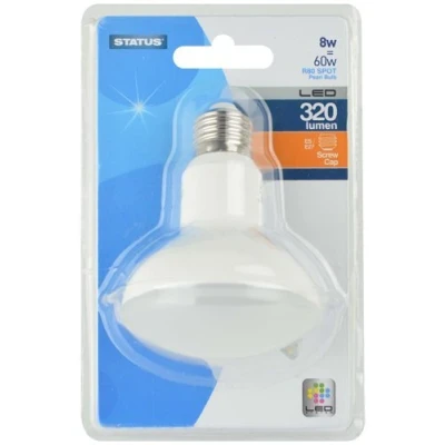 Image of Status 8SLSR80ESB13 E27 8 W LED Light Bulbs, Pearl