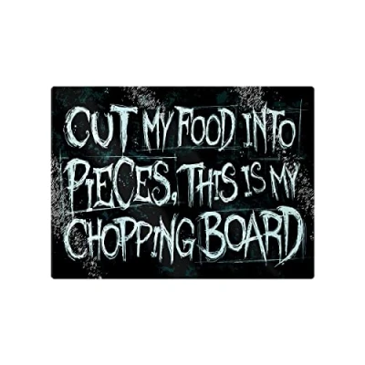 Image of Rectangular Cut My Food Into Pieces Chopping Board