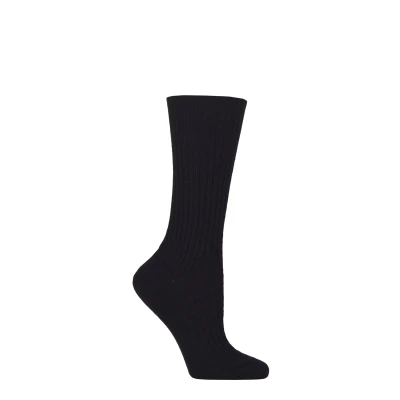 Image of Women&#039;s 1 Pair Falke Cosy Wool and Cashmere Boot Socks Black 5.5 8 Ladies