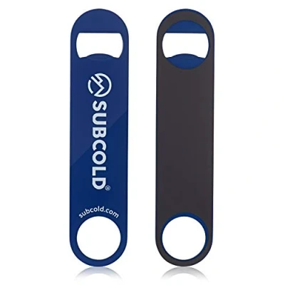 Image of Subcold Bartenders Bar Blade Magnetic Bottle Opener for Beer Caps 180 * 40mm Stainless Steel (Blue)…