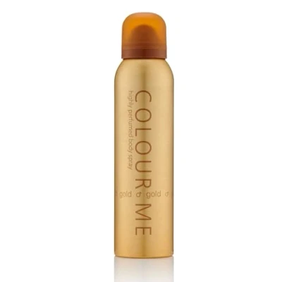Image of COLOUR ME Gold Homme 150ml Body Spray Perfume for Men. Luxury Fragrance Mens Aftershave, Long Lasting Men by Milton Lloyd