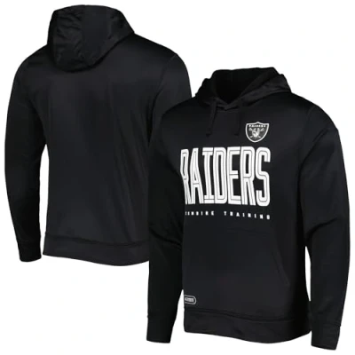 Image of NFL Youth 8 20 Huddle Up Team Color Performance Primary Logo Pullover Hoodie, Las Vegas Raiders, 14 16