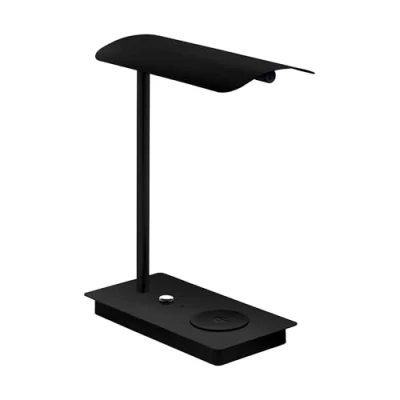Image of EGLO Arenaza LED table lamp, dimmer, QI, black