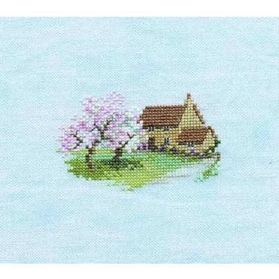 Image of Bothy Threads Cross Stitch Kit Minuets Orchard Cottage