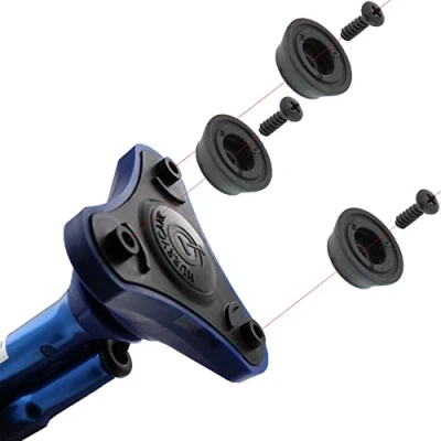 Image of Lifeswonderful Set of 3 Replacement Screw in Rubber Cane Tips Feet Suitable for Hurrycane Freedom Edition Walking Sticks