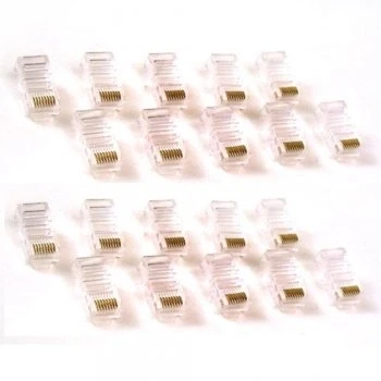 Image of Belkin RJ45 Modular Connector 25 Pack (Clear)