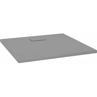 Image of vidaXL Shower Base Tray SMC Grey 90x80 cm