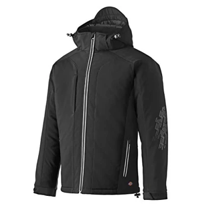 Image of Dickies Outerwear for Men, Winter Softshell Jacket, Waterproof, Black, XL