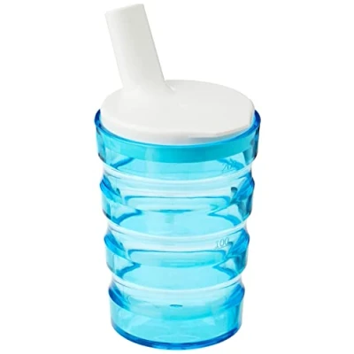 Image of Homecraft Sure Grip Cup, Non Spill Mug, Portable Travel Mug with Straw Lid for Children, Elderly and Disabled 200 ml Blue Colour