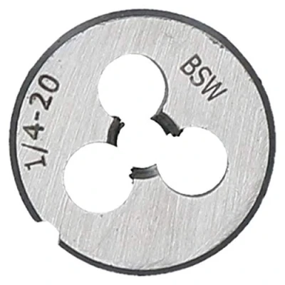 Image of 1/4&quot; x 20 BSW Whitworth 25mm Circular Die Tungsten Steel Thread Cutter