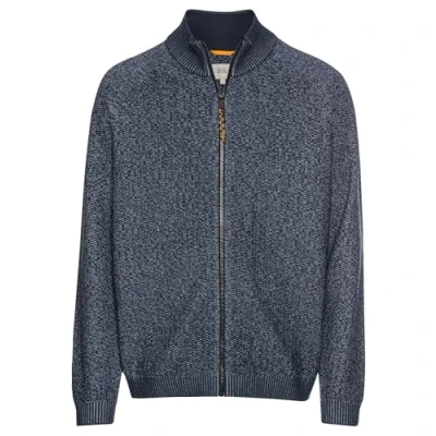 Image of camel active Men&#039;s 409501 4k09 Cardigan Sweater, Denim Blue, XL
