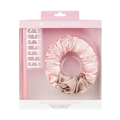 Image of Brushworks Heatless Hair Curling Set